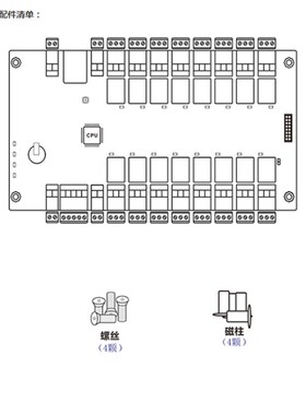 真地ZD-5816A电梯门禁控制器可扩展联网考勤门禁安全防护读卡器