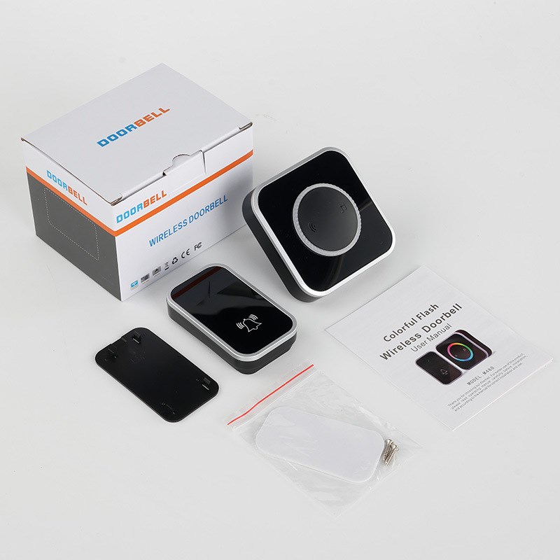 新品无线门铃定制家用超远距离电子遥控闪灯智能门铃老人无线呼叫