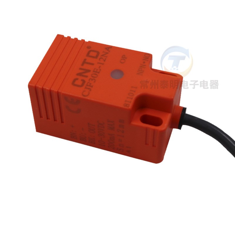 CNTD昌得接近开关感应传感器1方形三线直流NPN24v常开CJF30E-12NA