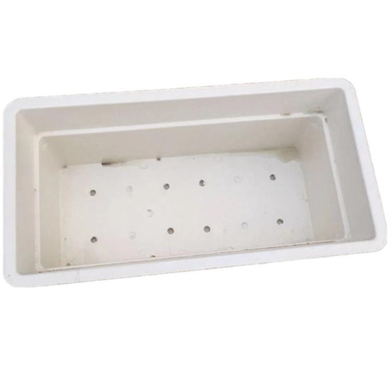 玻璃钢花盆户外摆件花箱槽商场长方形简约组合落地大花盆多种规格