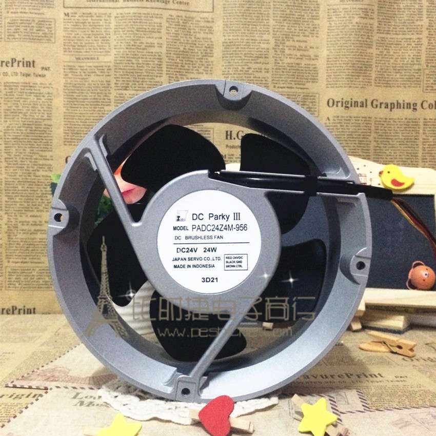 DC Parky PADC24Z4M-956 17CM 17050 24V 24W双滚珠轴承风扇