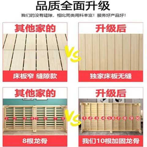 折叠床单人床家用成人简易午休床经济型实木出租房双人床儿童小床
