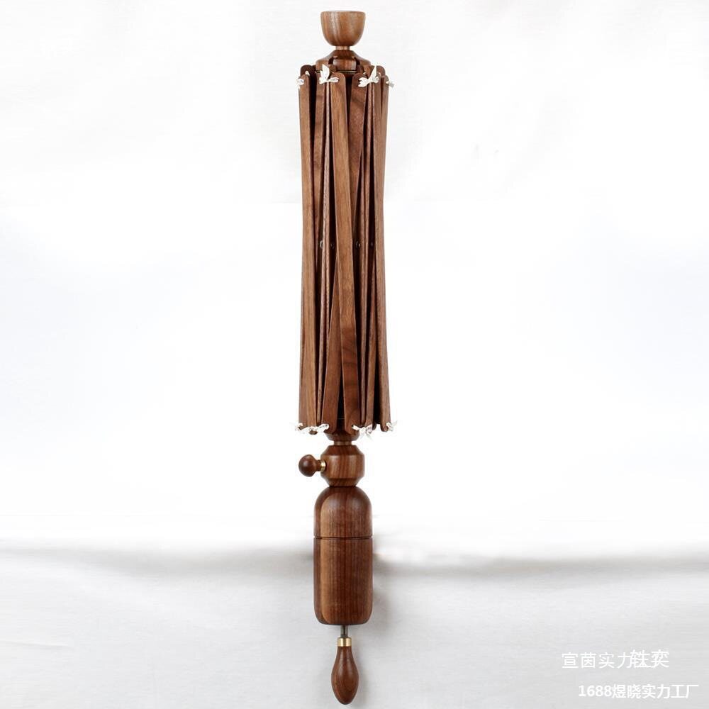 [吾格]木制毛线伞撑伞架线撑手摇绕线机器配套撑线架毛线编织工具