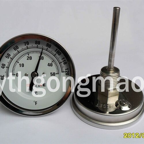 双金属温度计直径75mm 0-50度,工业温度计,温度计
