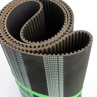 圆弧齿工业皮带 257个齿 齿形传送传动皮带 2056 橡胶同步带HTD8M