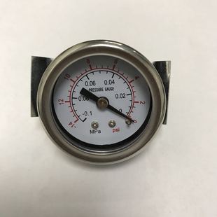 u型表 Y40Z 0.1 轴向支架负压表 真空计 0mpa 0psi 绝压表