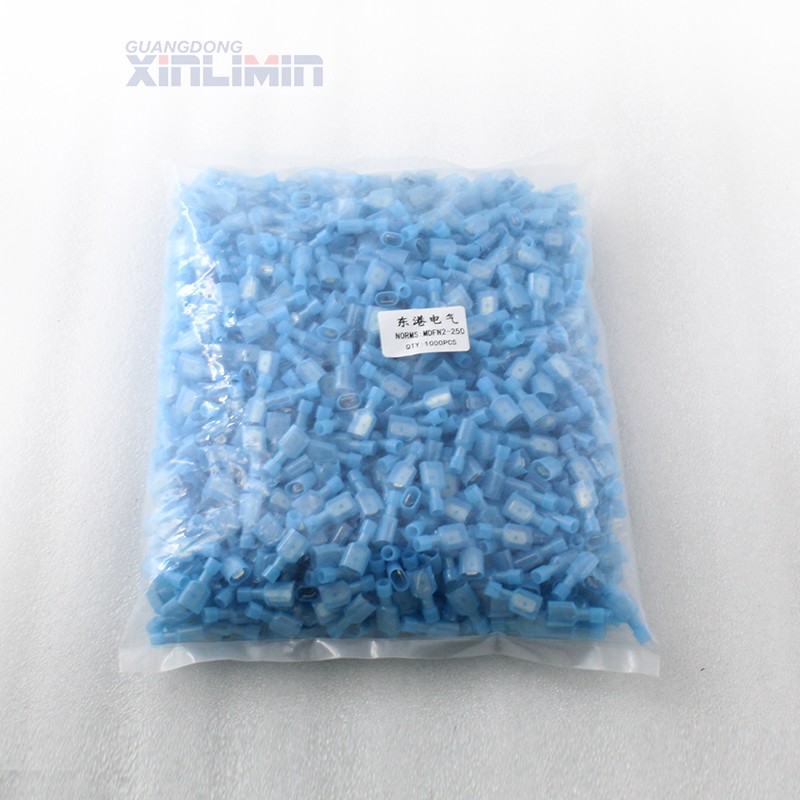 FLDNY2-250旗形6.3插簧 500只母绝缘接头 接线端子 尼龙阻燃旗形