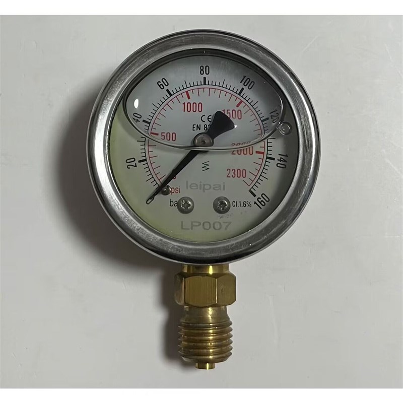 yn-50 160bar 2300psi leipai 抗震压力表外壳50-57mm 防震充油表