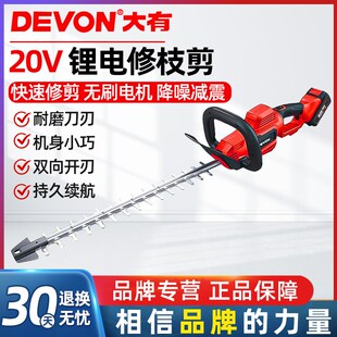 大有修剪机4220无刷电动修剪机充电式 小型修枝剪多功能园林剪枝机