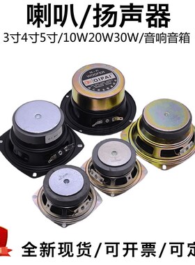 10W20W30W4欧8欧3寸4寸5寸蓝牙音箱音响功放喇叭高音低音全频扬声