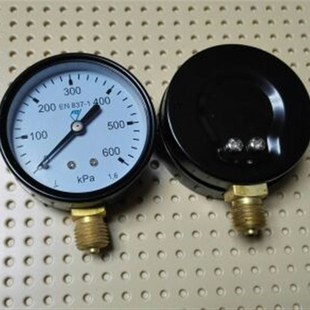 600kpa 铜螺纹m14x1.5径向 膜盒压力表 直径63mm 压力表