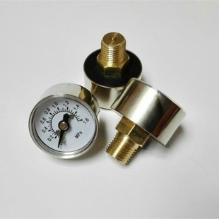 压力0 金属压力表 1.6mpa 螺纹m10X1 小压力表 25Z 直径25mm