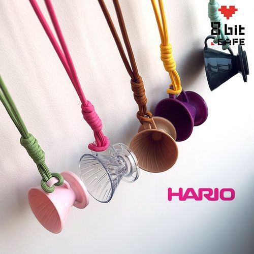 HARIO滤杯陶瓷V60迷你品鉴杯 树脂咖啡品尝杯陶瓷试饮杯挂件45ml