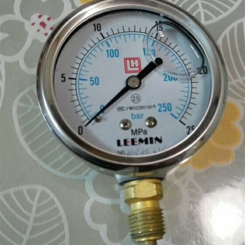 250bar 25mpa leemin 液压件压力表 液压油防振压力表 直径63MM