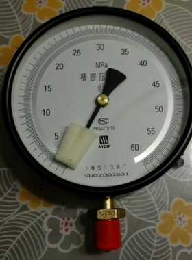 带调零装置 标准精密压力表 yb-150b 0-60mpa 0.25级 牙m20x1.5