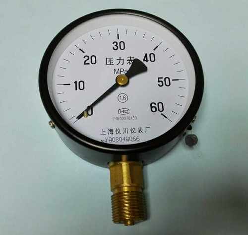 100MM 仪器仪表 上海仪川仪表厂 压力表 y-100 0-60mpa m20x1.5