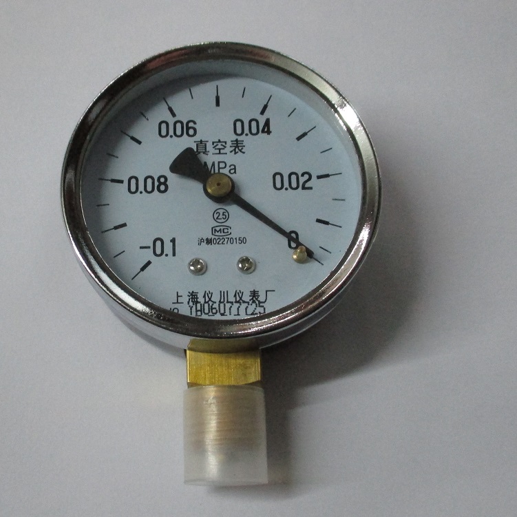 负压表  60mm 测量范围  -0.1-0mpa 型号Z-60 真空表 螺纹M14*1.5