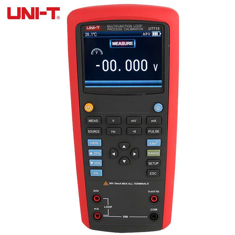 UNI-T优利德UT715回路高精度校验仪多功能校准24V回路电源变送器
