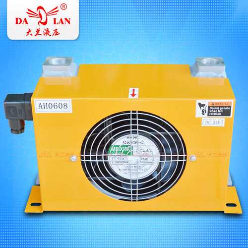 厂家 60L冷却器热交换器 24V液压系统风冷却器AH0608-D2(24V)