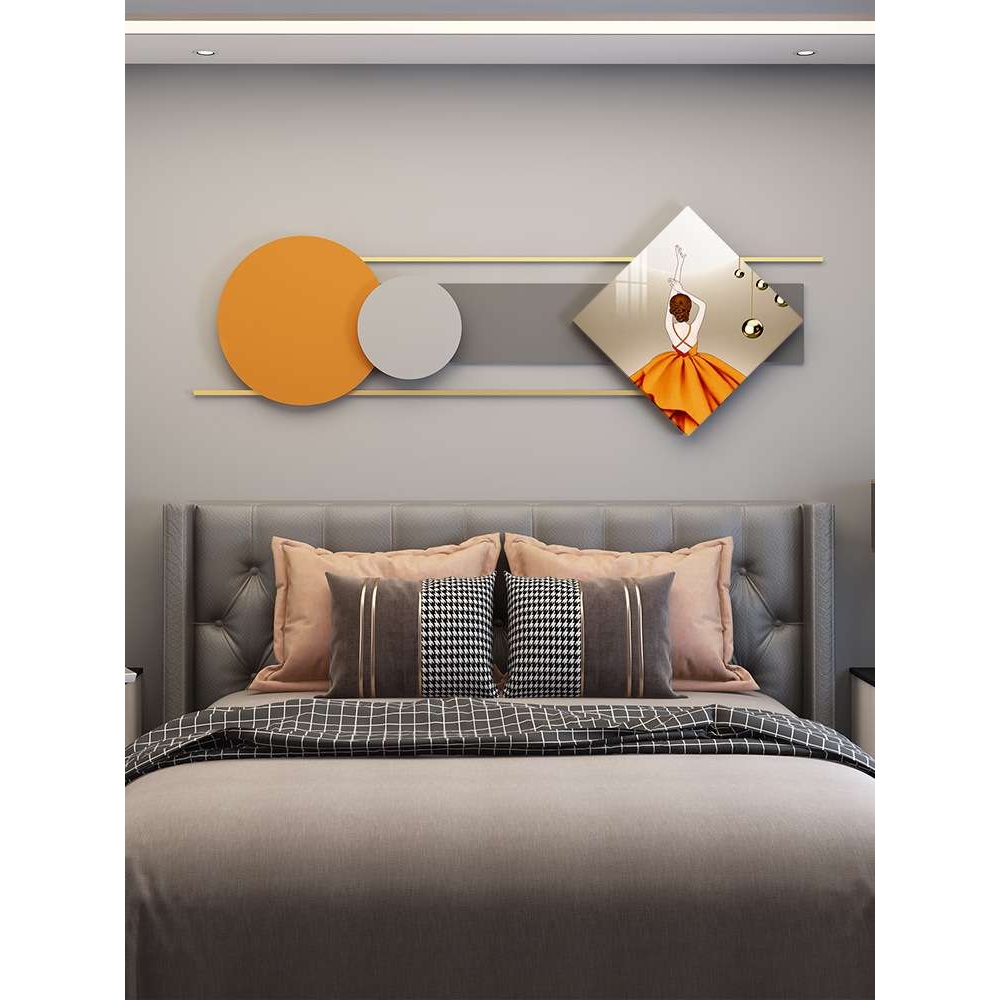 卧室床头壁挂立体组合饰品走廊画民宿酒吧公寓墙面装饰金属壁挂图片