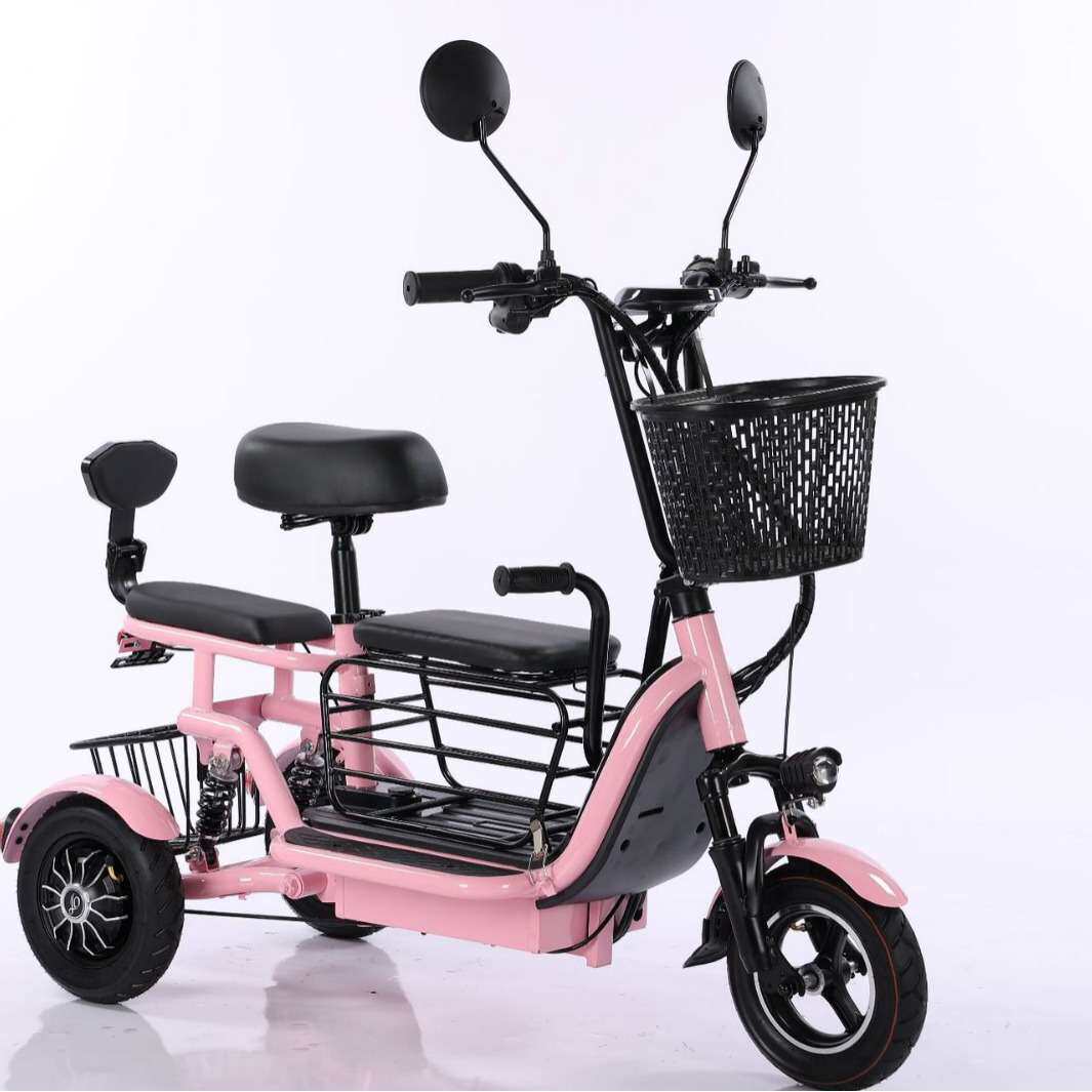 电动轻便代步遛娃车家用小型电三轮宠物三轮车