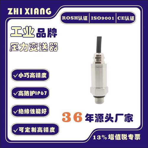 跨境电商电流型 工业压力变送器4-20mA供电电压9-36V压力0-300bar