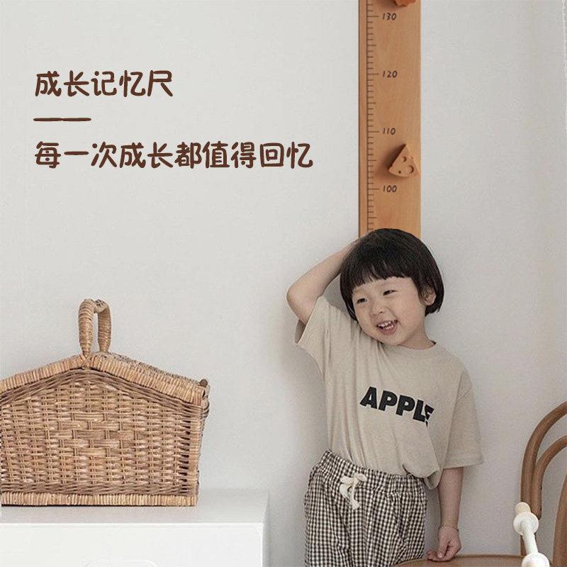 儿童身尺实木墙贴高移除挂尺可测量记录宝身高SGC-18尺宝节日礼物