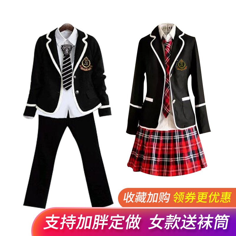 校服套装中小生学装学生学院风英伦韩jkN制服日系秋校园风服装