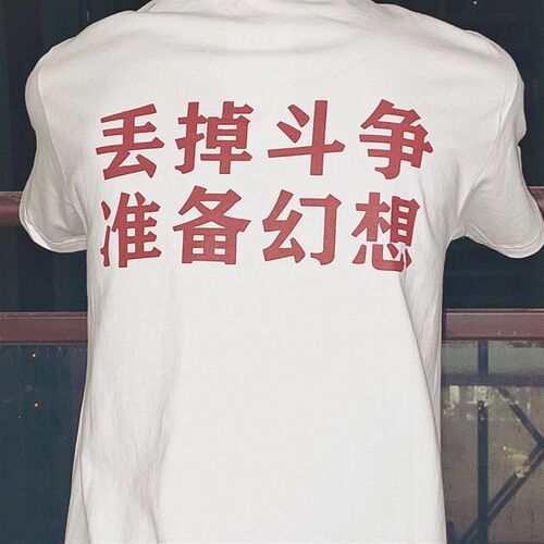 丢掉斗争,准备幻想 T恤 280g重O磅 公社计划经济部
