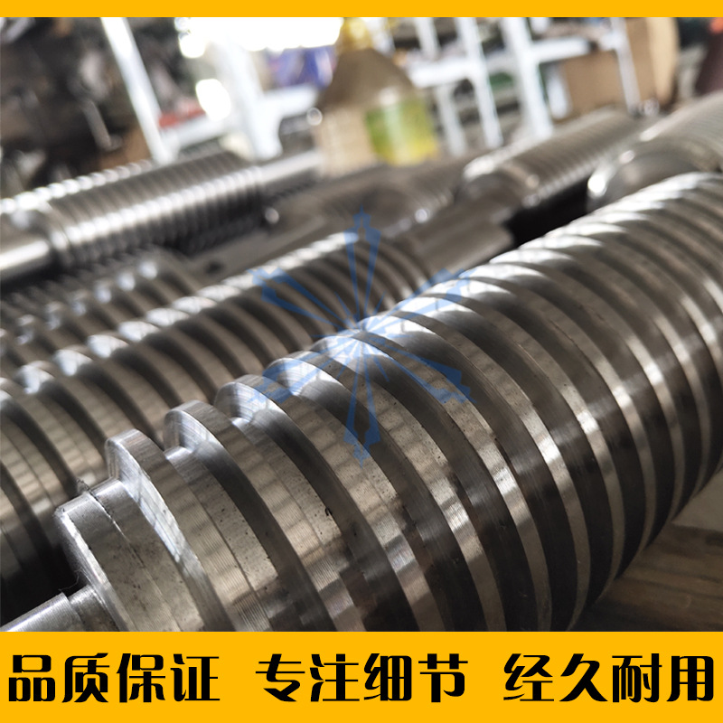 非标大型梯形丝杆丝杠套装左右旋T型螺母螺杆45#不锈钢端部加工