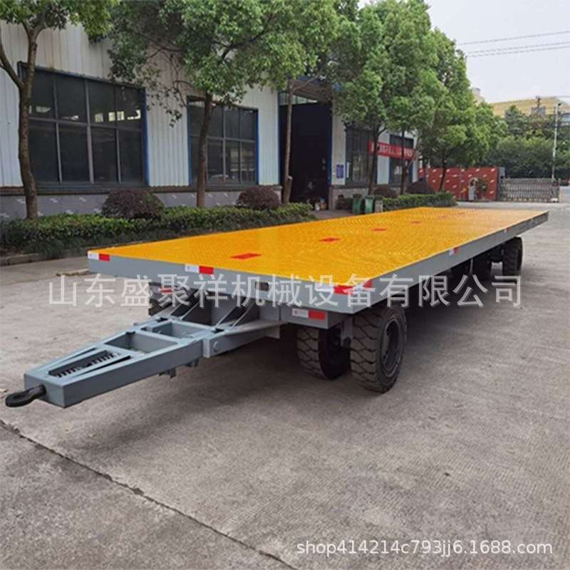拖车平板车吨矿用销售平板车平板拖车牵引式送货重型吨
