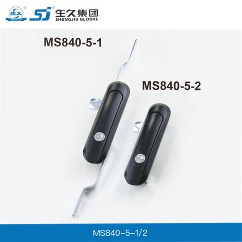 生久柜锁门锁MS840-5黑锁拉杆锁 连杆锁 机箱锁配电柜锁 锁杆锁