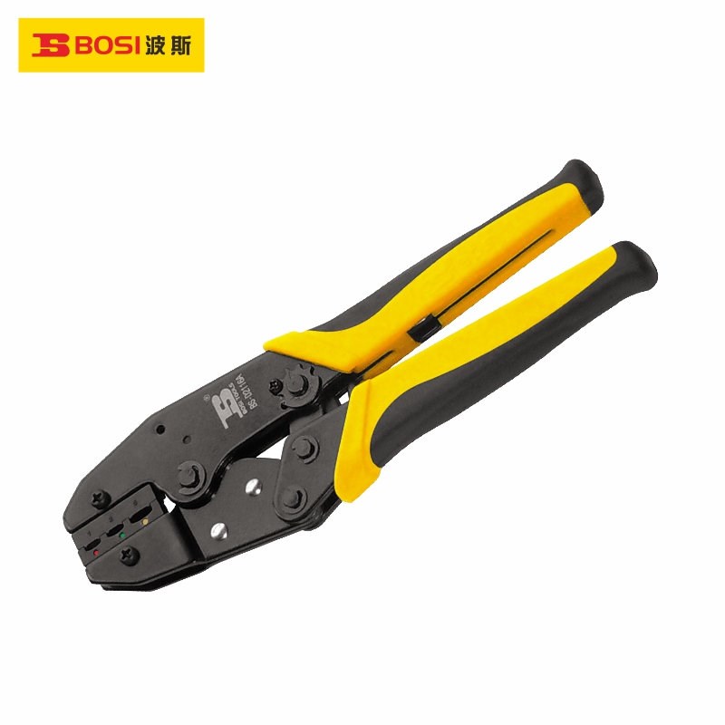 波斯工具 棘轮式端子压接钳 BS-D2116A 闭端接线压线钳1-5mm2