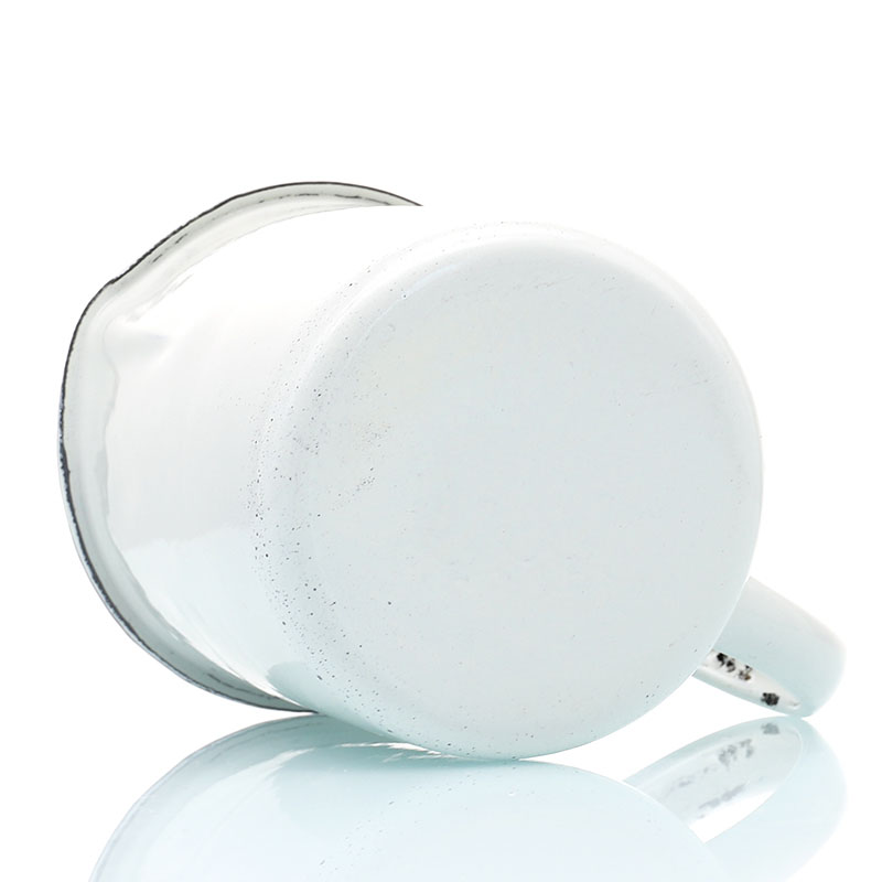 搪瓷量杯 白瓷缸 带刻度白色搪瓷杯 化学实验室带刻度量杯1000ml