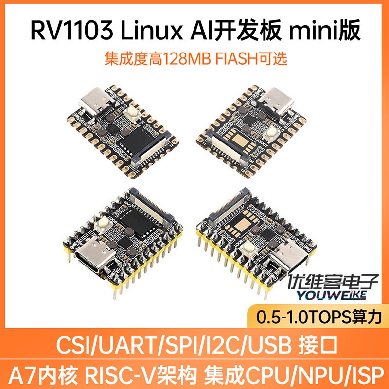Luckfox Pico Mini幸狐RV1103微型Linux人工智能开发板TYPE-C接口