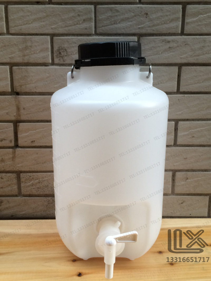 5L 塑料放水桶 放水瓶 下口瓶 龙头瓶 蒸馏水 耐酸碱 包邮开票