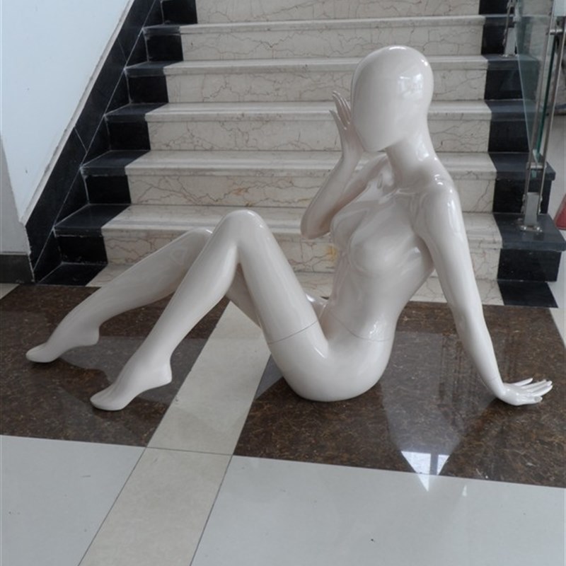 新款服装模特道具女躺模女全身模特  女坐模 橱窗模特架5317