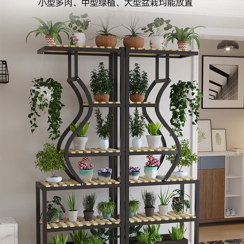 花架子室内家用网红款造型铁艺花盆架落地现代简约置物架阳台悬挂