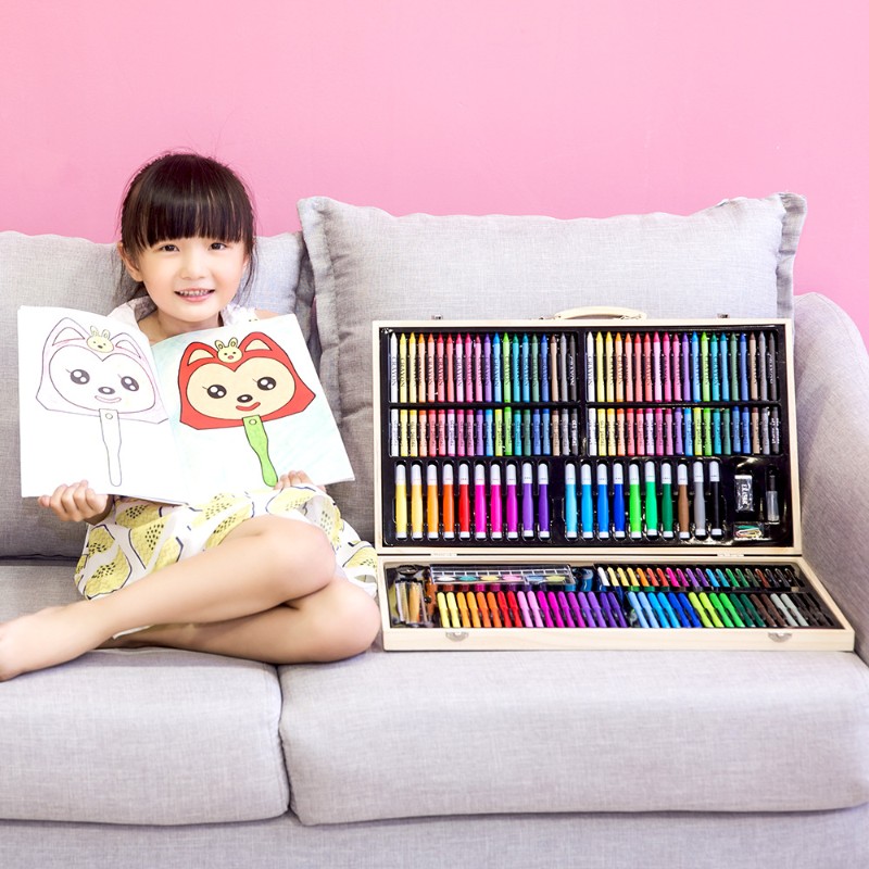 水彩笔套装儿童绘画套装蜡笔彩色铅笔儿童M画画工具小朋友礼品画