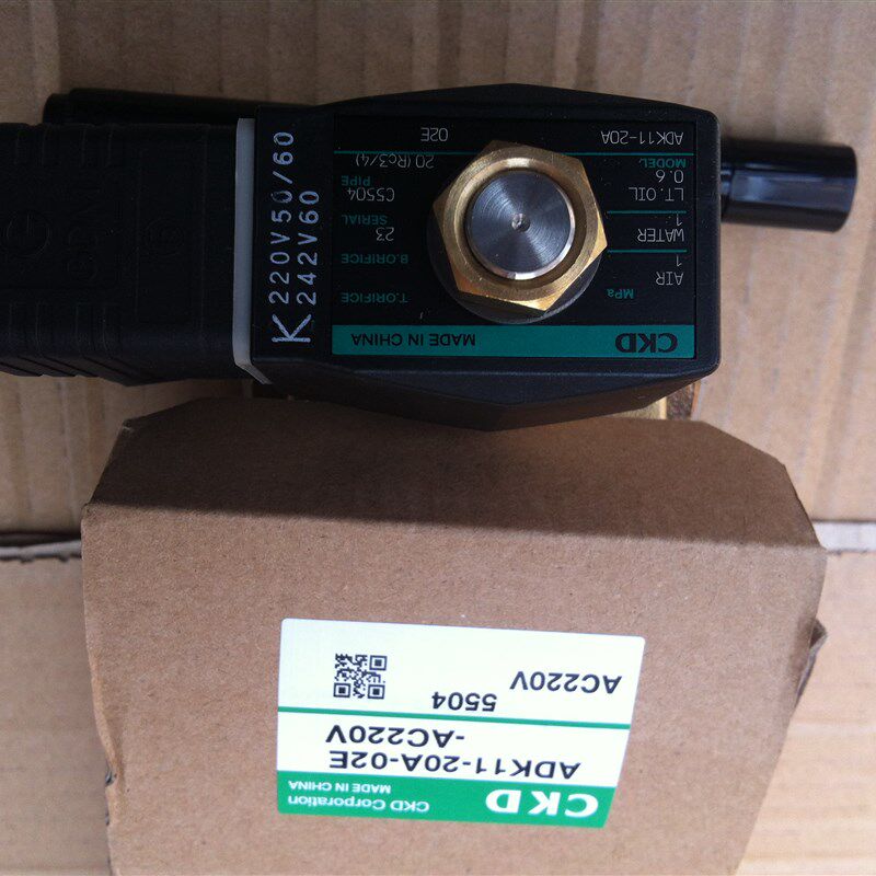 CKD电磁阀ADK11-20A-02ES-DC24V ADK11-20A-02E-AC220V AC100V