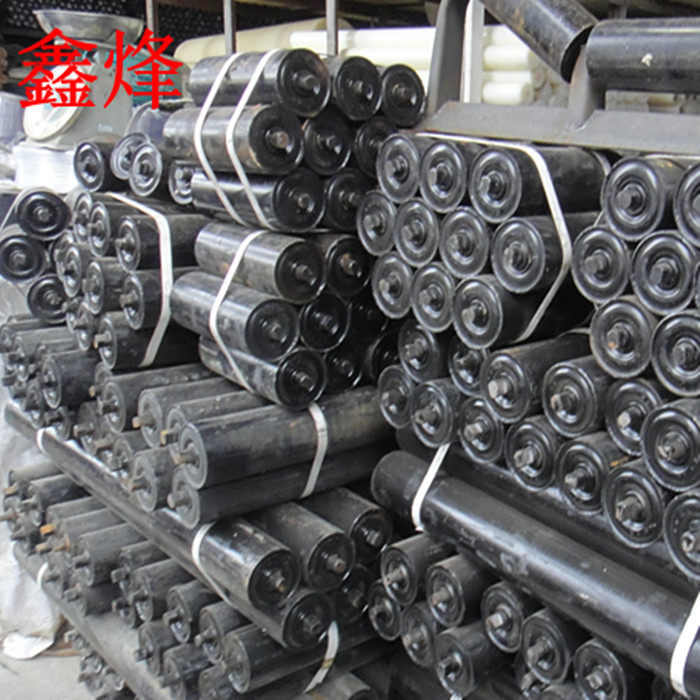 供应输送机橡胶流水线托辊滚筒输送带挡滚电动滚无动力型输送配件