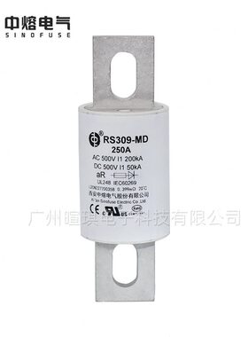 甄选西安中熔熔断器RS309-MD 35A 50A 600A 500V汽车快速熔断器保