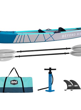 双人拉丝充气橡皮划艇船三双人拉丝充气独木舟钓鱼船划艇kayak