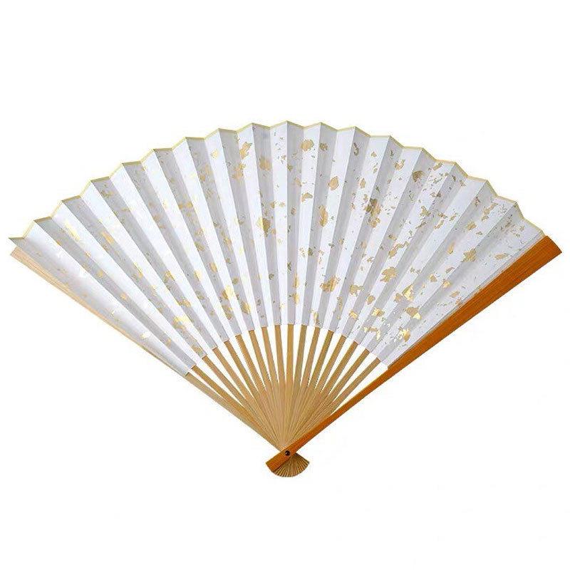 7-95寸18方玉竹宣纸折扇老玉竹文玩扇苏工空白扇面扇骨竹制扇子