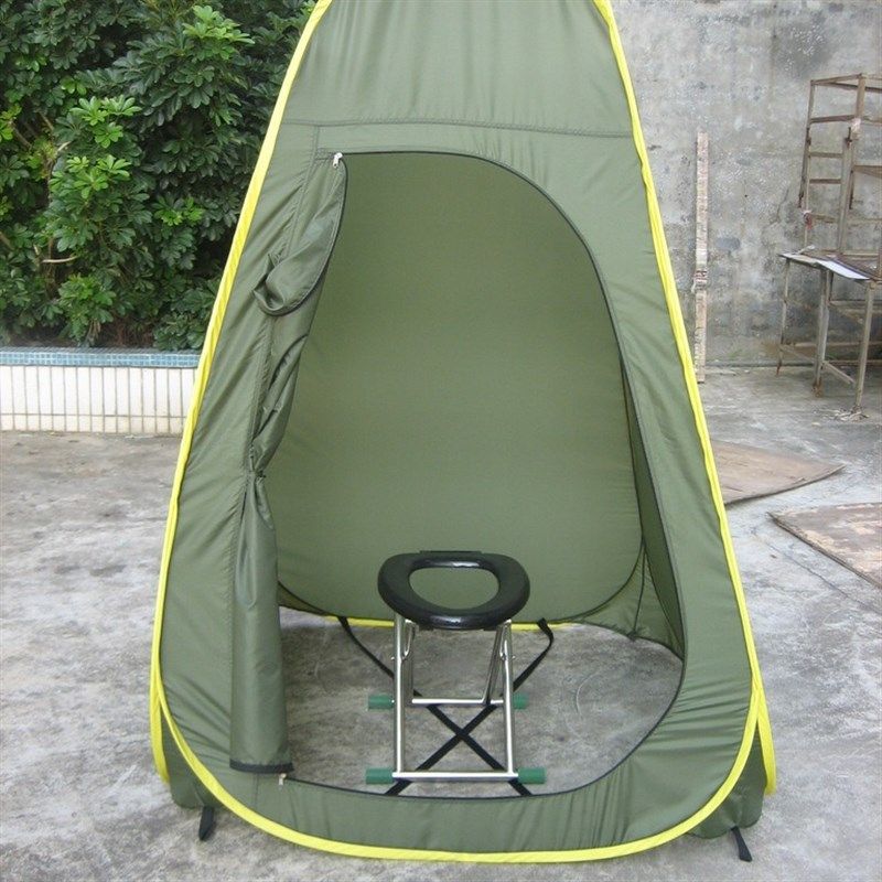 户外自动洗澡帐篷野营更衣帐蓬 户外用品钢丝露营厕所防蚊帐篷
