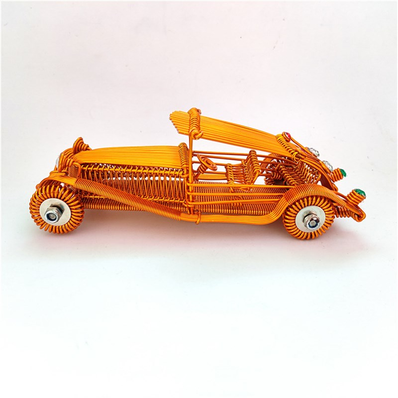 【大号老爷车】彩色铝线工艺品 经典大号老爷车 创意手工汽车模型