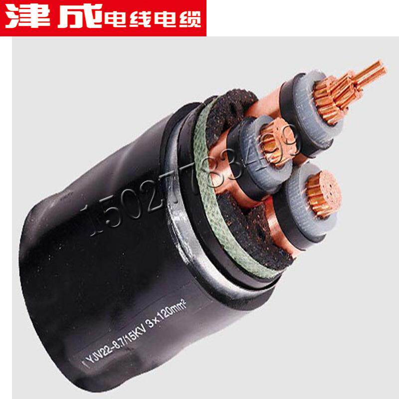 现货铜芯YJV YJV22铠装2 3 4芯6 10 16 25 50平方低压电力电缆