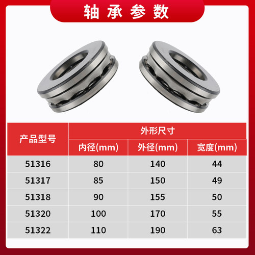 推力球轴承51316M 51317M 51318M 51320M 51322M