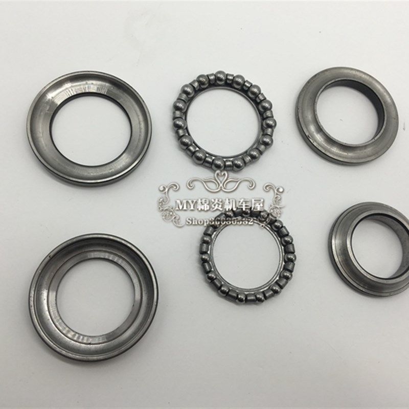 适用海王HS125T星福HS125T2星蓝巨HJ125T7方向轴承龙头钢碗波盘