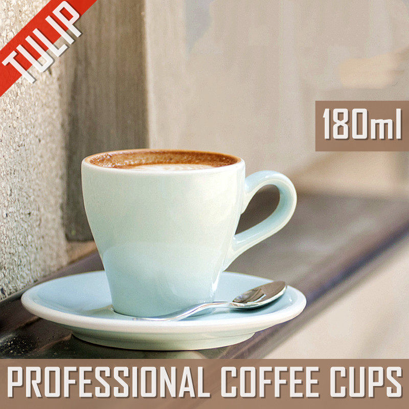 loveramics爱陶乐SCAA/SCAE经典彩色郁金香杯专业咖啡杯配碟180ml